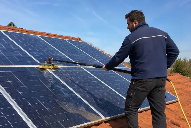 Nettoyage et entretien de panneaux solaires à Acigné